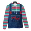 Sudaderas con capucha para hombres Sudaderas Good Guys Chucky 3D Impreso Encantador Dibujos animados Masculino Femenino Ocio Sudaderas con capucha Ropa de calle simple Drop Deliver Dhojp