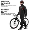 WEST BIKING Ciclismo Set Invierno MTB Road Bike Temperatura A prueba de viento Hombres Chaqueta Fleece Ropa Ciclismo Jersey 240112