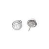 Designer David Yuman Jewelry Armband Dy Pearl Earrings With Dy Trendy Button Thread Diamond Studded David