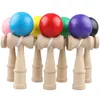 1 Stuk Professionele Houten Pure Kleur Bekwame Kendama PU Verf Jumbo Kendama Buiten Jongleren Spel Bal Speelgoed voor Geschenken 240112