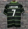 1982 2002 LAMBERT RETRO Maglie da calcio da uomo LARSSON VIDUKA MORAVCIK MJALLBY BLINKER BRATTBAKK 66 67 80 84 87 89 91 92 94 97 99 Maglia da calcio a maniche corte Home Away