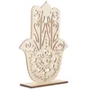 Ljushållare trä palmhållare ornament hand votiv te -lampor pelare står ljusstak dekoration bord centerpieces