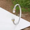 Bracelet de perles Yuman Dy de créateur de bijoux, tissé populaire, fil torsadé, salle artisanale, or incrusté de diamant David