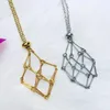 Pendant Necklaces Stainless Steel Design Crystal Cage Necklace Holder Net Metal Chain Stone Collecting Adjustable Jewelry
