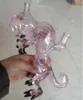 Venom 7,8 tum glasmonster dab riggapsapah bong tjockt grönt glas vatten rör huvudsakliga oljeriggs potten med 14 mm fogskålstöd blandad sats