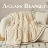 Big Polyester Fiber Winter Warm Sleeping Blanket Soft Comfortable Flannel Fleece Blankets For Bed Cozy Thickened Warmth Blanket 240113