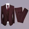 Costumes pour hommes Blazers costume homme trois pièces décontracté affaires gilet marié meilleure fête de mariage livraison directe Otun7