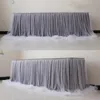 Tulle Tutu Table Skirt for Party Wedding Home Decoration Birthday Baby Shower 240112