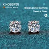 KNOBSPIN 20ct boucles d'oreilles pour femmes laboratoire cultivé diamant clous d'oreille 925 en argent Sterling bijoux fins cadeau 240112