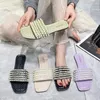 Slippers Women Beaded Flats Flip Flops Shoes Summer Beach Open Toe Sandals 2024 Slingback Fashion Slides Brand Mujer Zapatos