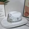 Berets Bride Fedora Cowboy Hat Mrs Cowgirl for Bridal Party Bachelorette Hats Props