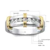 RedWood Diamantring für Frauen, 23 mm, Rundschliff, Ehering, trendig, massiv, 925er Silber, Damenschmuck, Verlobungsgeschenk, 240112