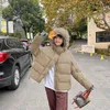 Damengrabenmäntel Korean Sweet Girl Down Jacke für Winter lässige Kapuze verdickte lose Brot Baumwoll Mode weibliche Kleidung