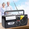 Altoparlanti Potenza 28 Watt Registratore a nastro retrò Lettore di cassette Registratore Radio FM SW Altoparlante Bluetooth Scheda SD Altoparlanti HIFI esterni portatili