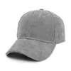 Ball Caps Männlich Weiblich Neutral Sommer Solide Baseball Cord Hut Visiere Kappe Mit Pom