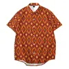 Abbigliamento etnico 2 pezzi Dashiki vestiti africani per uomo camicia estiva a maniche corte T-shirt da uomo pantaloni larghi stampati casual da spiaggia Kanga