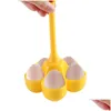 Egg Tools Creative 5 Hole Egg Poachers Holder Sile Steamer Home Cooking Utensils High-Temperature Resistance Water Boiled Eggs Ware Dr Dhgnp