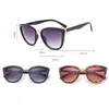 Okulary przeciwsłoneczne mody kobiety kocie oko vintage Gradient okulary retro cateye sun female uv400