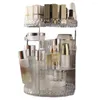 Storage Boxes Cosmetic Organizer With 70% Space Saving Large-capacity 360 Rotating Makeup Adjustable Layers For Vanity