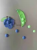 Imãs de geladeira Bonito Criativo Uva Ervilhas Imã Acrílico Sucção Geladeira Adesivos 3D Bonito Partículas de Frutas Adesivo Decoração de Casavaiduryd