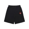 Designer Com Des Garcons PLAY CDG Black Shorts Black Heart Unisex Japan Pants Best Quality EURO size