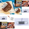 Ferramentas de aves de carne 50 conjuntos de ferro de marca de carne de churrasco com letras mutáveis personalidade bife churrasco ferramenta 55 gota entrega home garde dh7l9