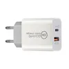 Universal 20W PD Wall Charger Quick Charging Power Adapter TYPE C USB US UK EU AU Plug Mobile Phone Chargers no Package for iPhone 15 14 13 12 11 XR 8P XS Cell Phone Chargers