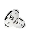 Vuxen storlek #9 flagga Elite Rugby Pu Leather American Football Standard Ball For Match Clubs Training Olive Ball Black and White 240112