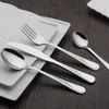 Set di posate da 30/24 pezzi Set da tavola in acciaio inossidabile Set di posate di lusso Set da pranzo forchetta coltello di qualità vintage Set occidentale 240113