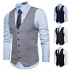 Men's Vests 2024 Summer Menswear Woolen Single Breasted Vest European Size Casual Suit