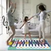 Double rangée clé Piano tapis de musique Instrument enfant bébé jouer tapis tapis interactif main pied Coordination tapis de danse jouet éducatif 240112