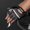 ROCKBROS Damen Herren Fahrradhandschuhe Fitness Atmungsaktive SBR Stoßfeste Fingerlose Handschuhe Moto Fahrradhandschuhe Fahrradzubehör 240112