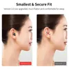 Słuchawki Bluetooth Wireless Earbuds do spania na boku najmniejsze niewidoczne TWS Inear Bezprzewodowe słuchawki do śpiących bocznych Sport