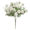 Dekorative Blumen, künstliche lila Hortensien, elegante Blumensträuße mit langanhaltender Wirkung für Hochzeit, Brautparty, Party