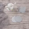 Tapis de table créatif, isolation de barre, tapis de thé rond, tasse en cuir, tasse jeune et affamée