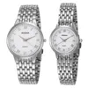 WOONUN Couple montres Top marque de luxe or Ultra mince montres à Quartz femmes hommes amoureux montre ensemble Valentine cadeau personnalisé 240112