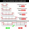 1PC Sofa sofa do salonu Elastyczna sofa Cover Corner Couch Couch Sofa Składa się Krzesło Protection 240113