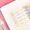 Handaccount Kleurrijk voor kinderen Kinderen Schrijven Tekenpen Druk op Gradiënt Gel Keypoints Marker Regenboog Neutraal