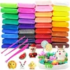 500g argila super leve colorida plasticina cor artesanal modelagem macia brinquedo educativo diy slimes para crianças 240112