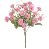 Dekorative Blumen, künstliche lila Hortensien, elegante Blumensträuße mit langanhaltender Wirkung für Hochzeit, Brautparty, Party