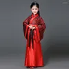 Bühnenkleidung Chinesische Frauen Retro Mädchen Kleidung Mittelalterliches Jahr Hanfu Kleid Kinder Erwachsene Tänzerin