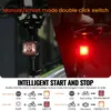 120LM vélo intelligent détection de freinage lumière arrière avant ensembles IP66 étanche vtt vélo de route feu arrière USB nuit cyclisme lampe de sécurité 240113