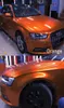 Film d'emballage de voiture en vinyle métallisé brillant Orange coucher de soleil avec dégagement d'air autocollant en aluminium brillant métallique taille 15220MRoll8761219