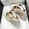 Dress Shoes Closed Toe Sandals High Heels Comfort For Women 2024 Summer Suit Female Beige High-heeled Bow Clear Fashion Girls Retr