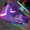 RGB Genshin Impact Gaming Play Mats Mousepad حجم الرسوم المتحركة Mouse Mouse Mat XXL لوحة مفاتيح سطح المكتب