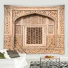 Orientalisk dekoration islamisk tapestry vintage arkitektur vägghängningar marockansk dekoration för hem bohemisk heminredning 240113