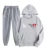 Sweat à capuche pour hommes Trapstar Survêtement et tireurs Survêtement Arc-en-ciel Broderie en peluche Lettre Décoration Épais Sportswear Hommes et femmes 430