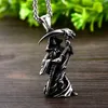 Pendant Necklaces SAIYE 316l Stainless Steel Classic Devil Skull Knife Men's Necklace Punk High Quality Jewelry