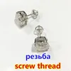 Premium 052ct Diamond Stud Earrings for Women Orginal 925 Sterling Silver Screw Back Earring 240112