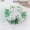 Hair Accessories 8pcs/set St. Patrick's Day Feather Bows Girls Clip For Mardi Gras Kids